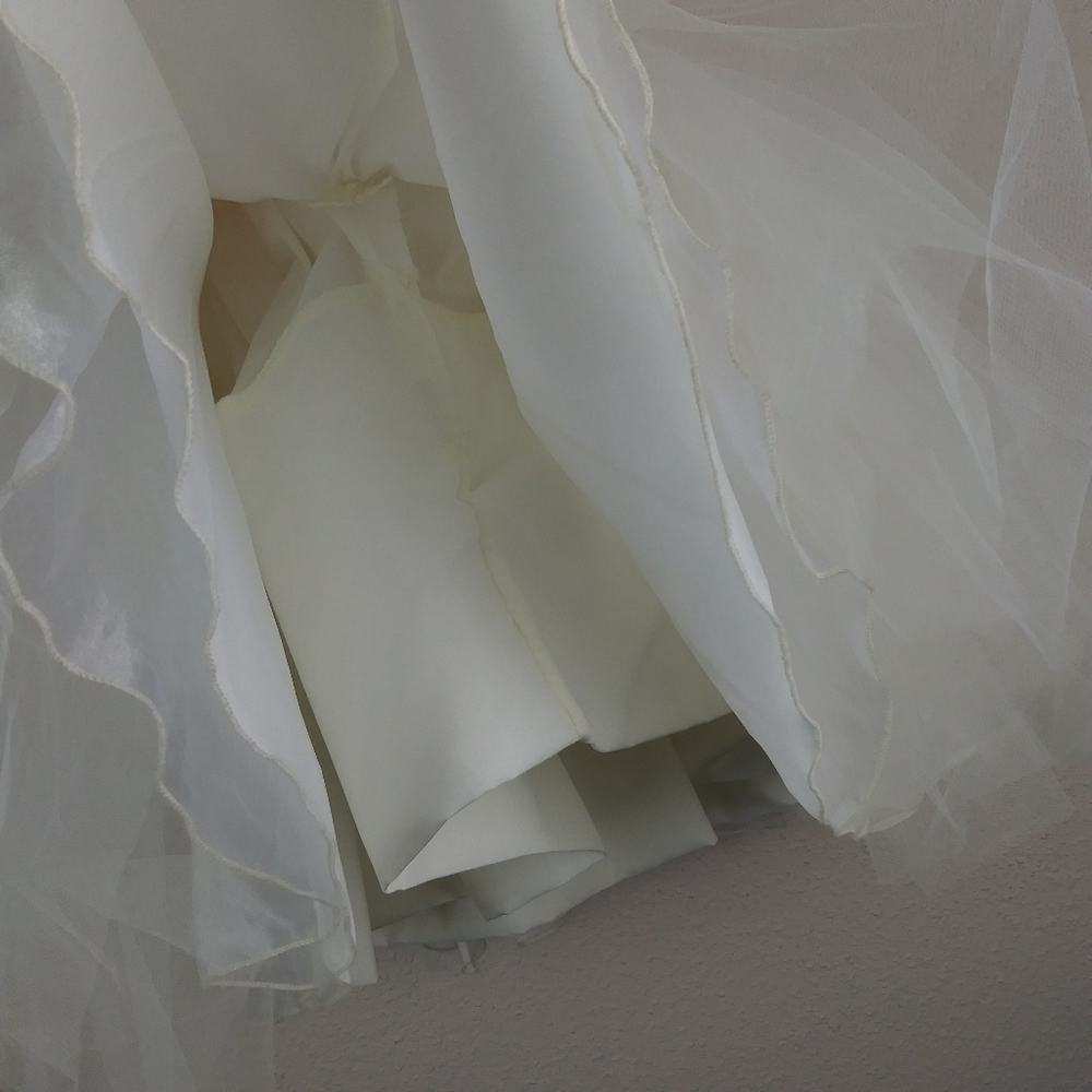 Zoe Ltd White Label Ivory Pink Formal Tulle Dress - Picture 7 of 7